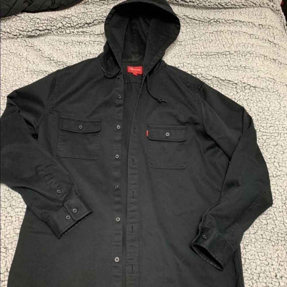 Supreme NYC Airplane Button Up Hoodie